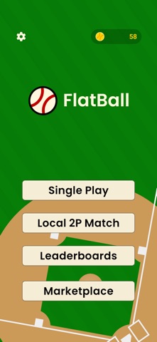 FlatBall: 2D Flat Baseball Screenshot 1 of 3