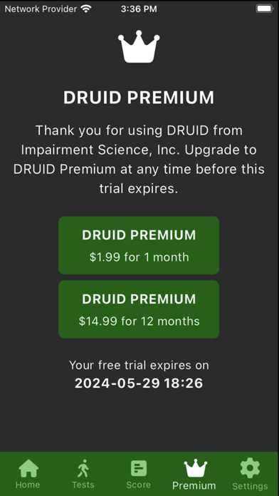 DRUIDapp Screenshot