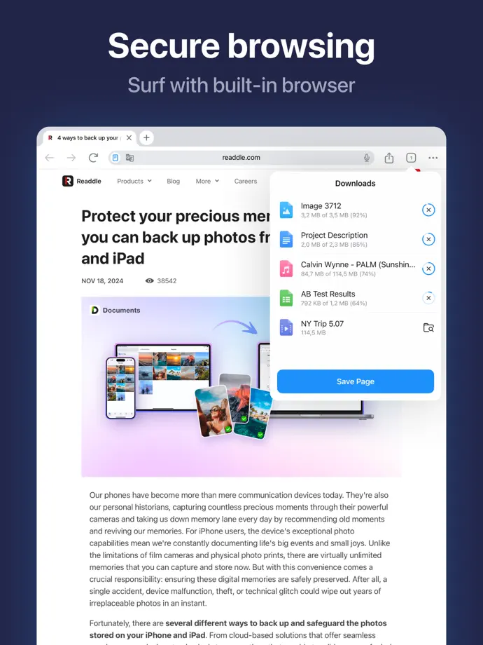 Documents iPad screenshot 8