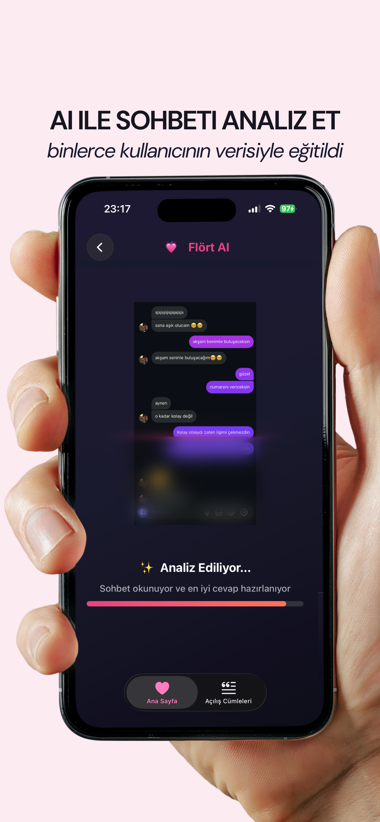 Flört AI: Sohbet Analizi