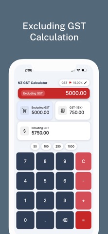 KiwiGST - NZ GST Calculator screenshot
