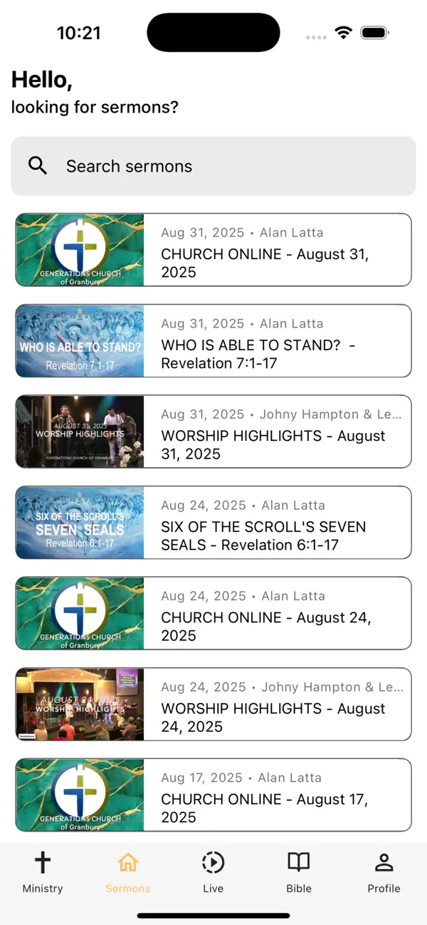 Screenshot #2 pour Generations Church of Granbury