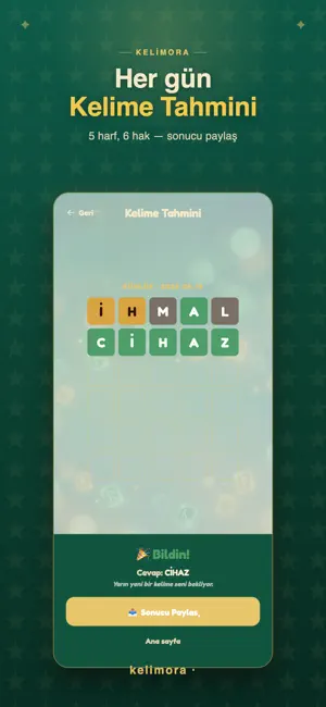 Kelimora: Turkish Word Game screenshot 3