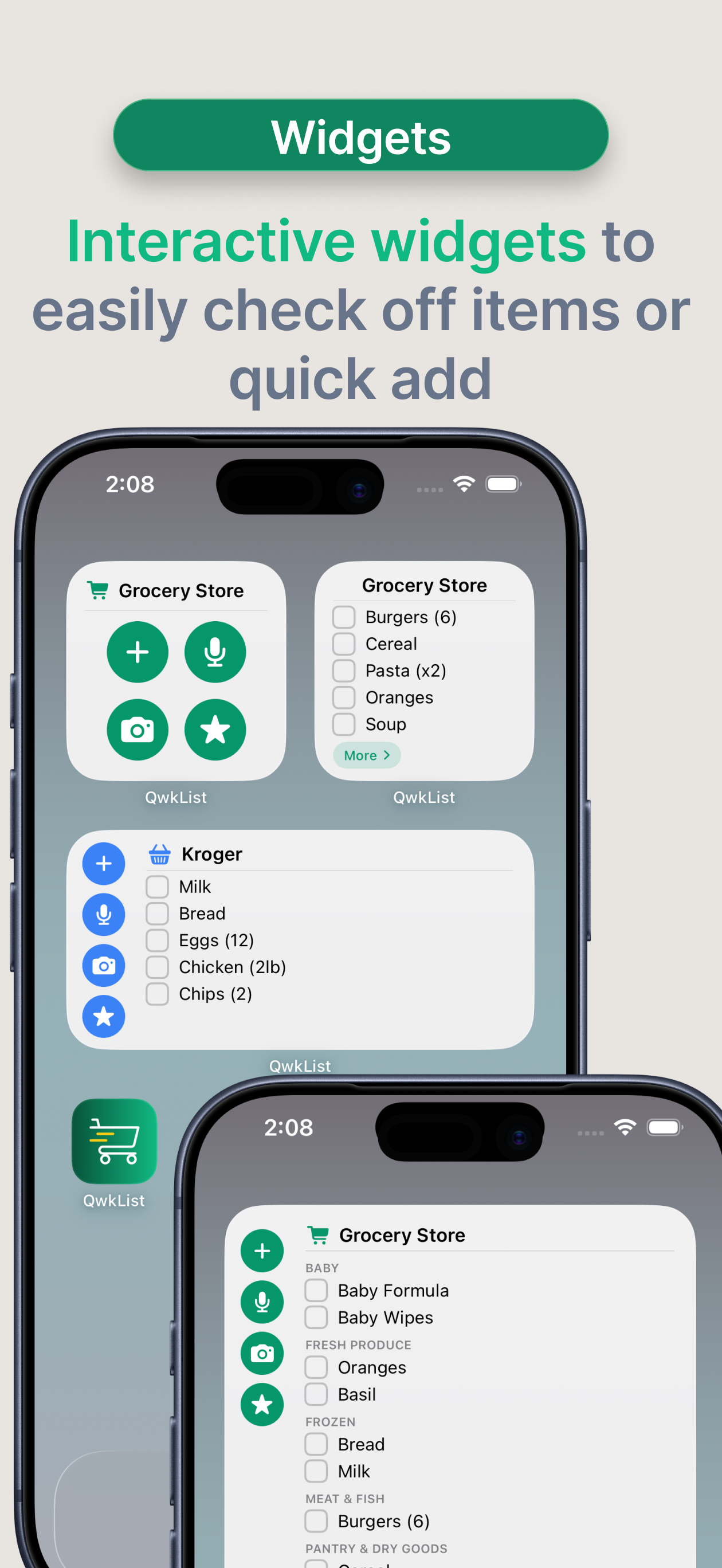 QwkList: Grocery List Maker