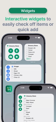 QwkList: Grocery List Maker screenshot