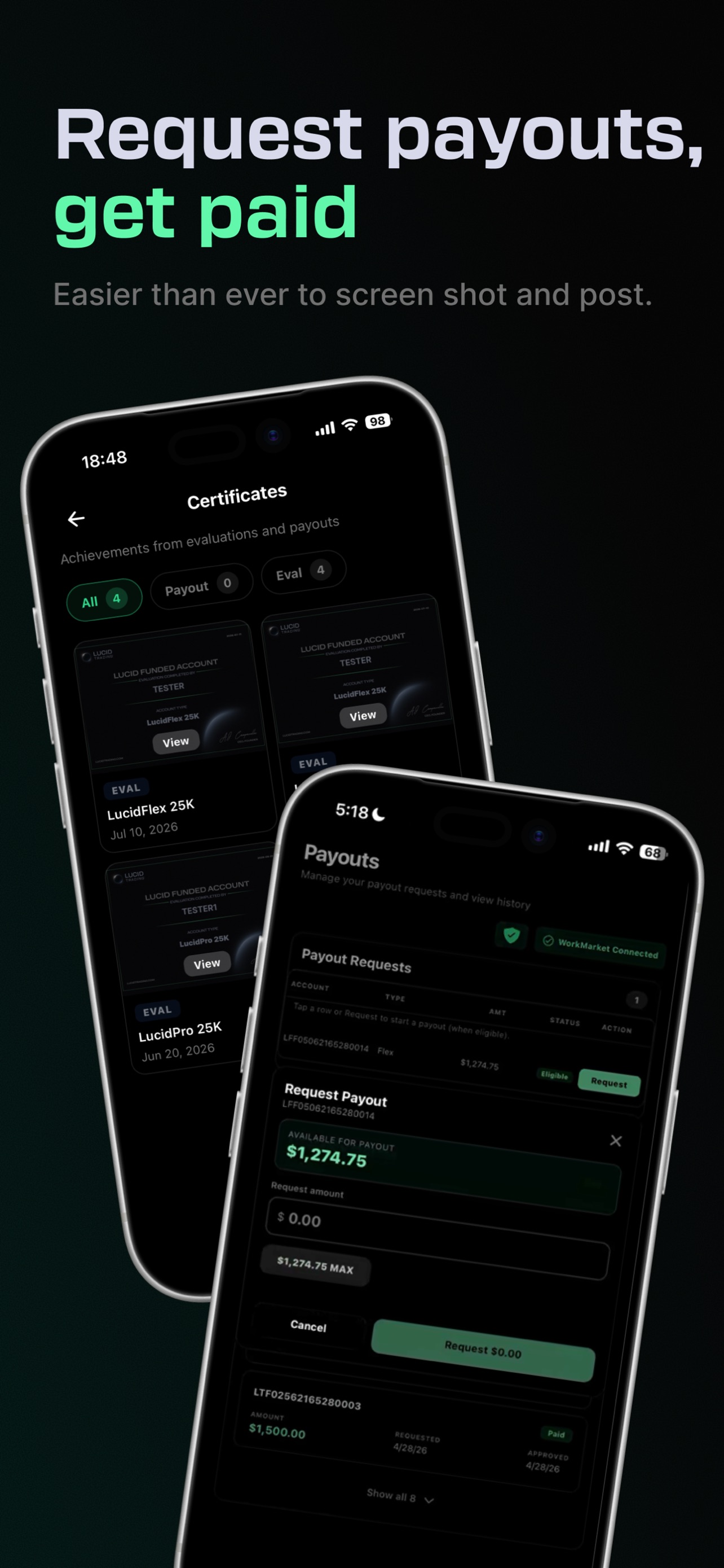 Screenshot 6 of Lucid Trading App