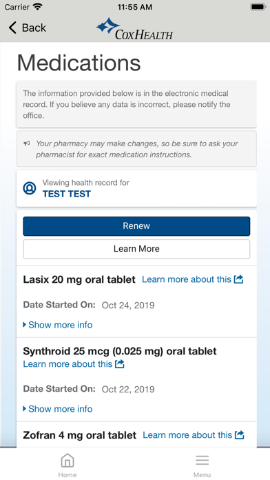 CoxHealthNow Screenshot