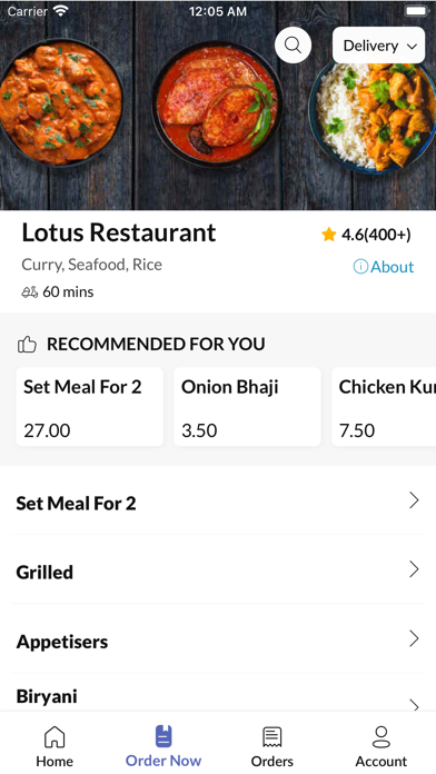 Lotus Restaurant Screenshot