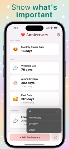 Anniversary Tracker Countdown Screenshot 2 of 6