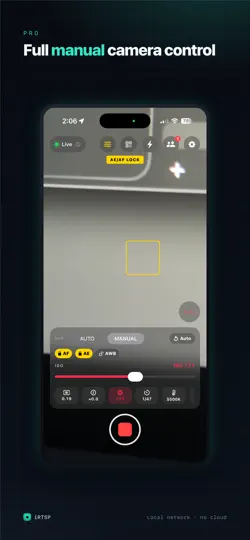 Capture d'écran de IRTSP sur iPhone 2