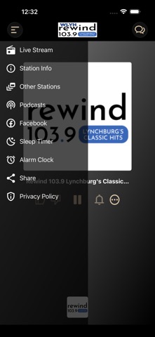 Rewind 103.9 Lynchburg WLYH iPhone screenshot