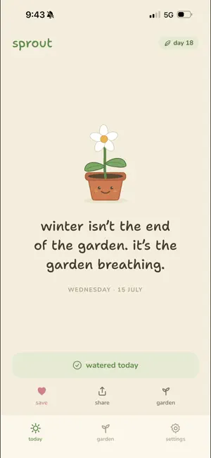 Sprout: Daily Affirmations screenshot 3