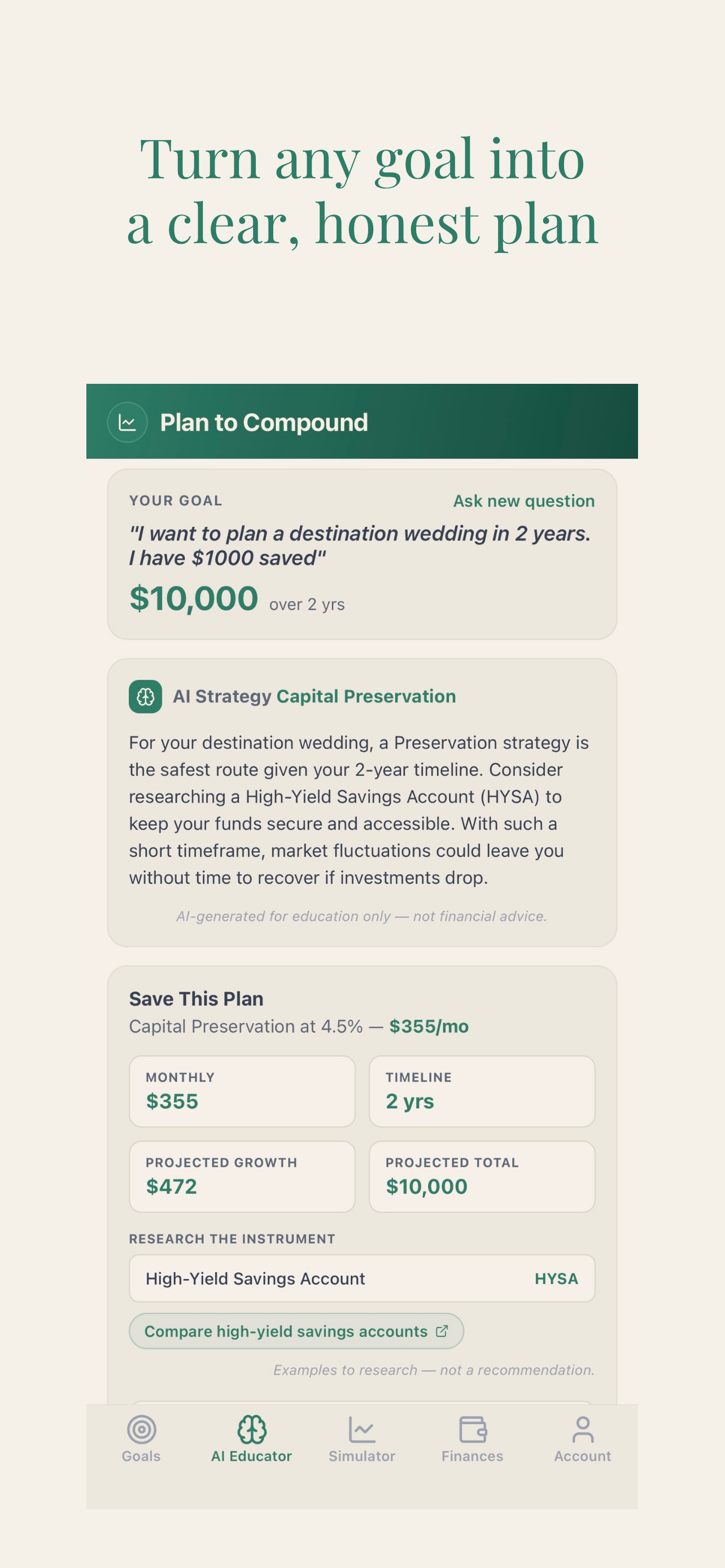 Plan to Compound screenshot 4