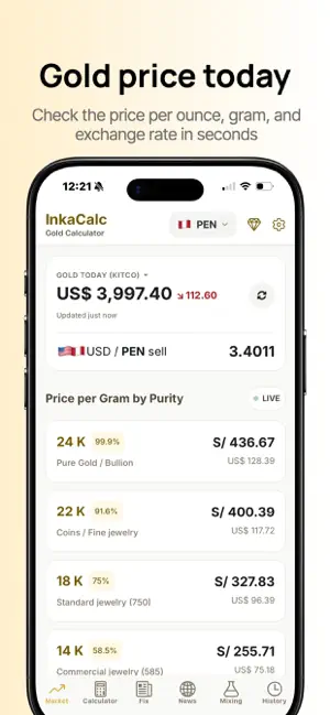Gold Price today | InkaCalc screenshot 4