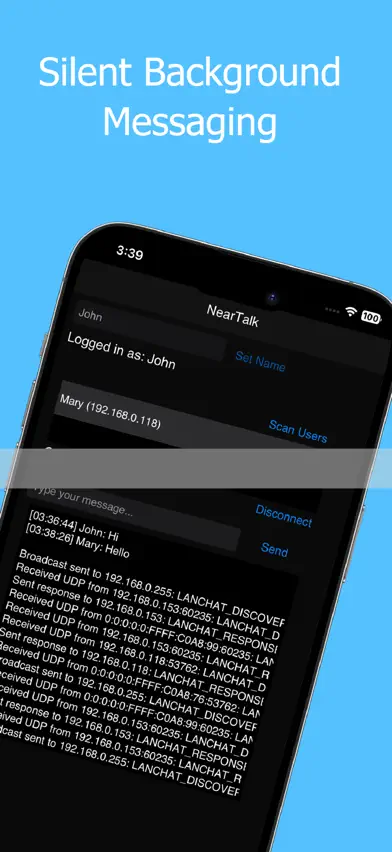 NearTalk:Offline LAN Messenger screenshot 4