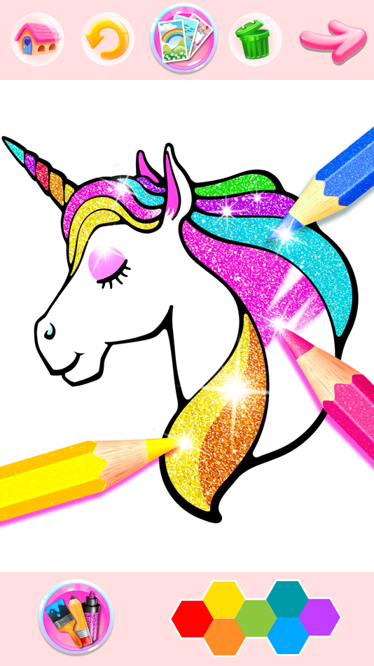 Rainbow Glitter Coloring Book - 3.1 - (iOS)