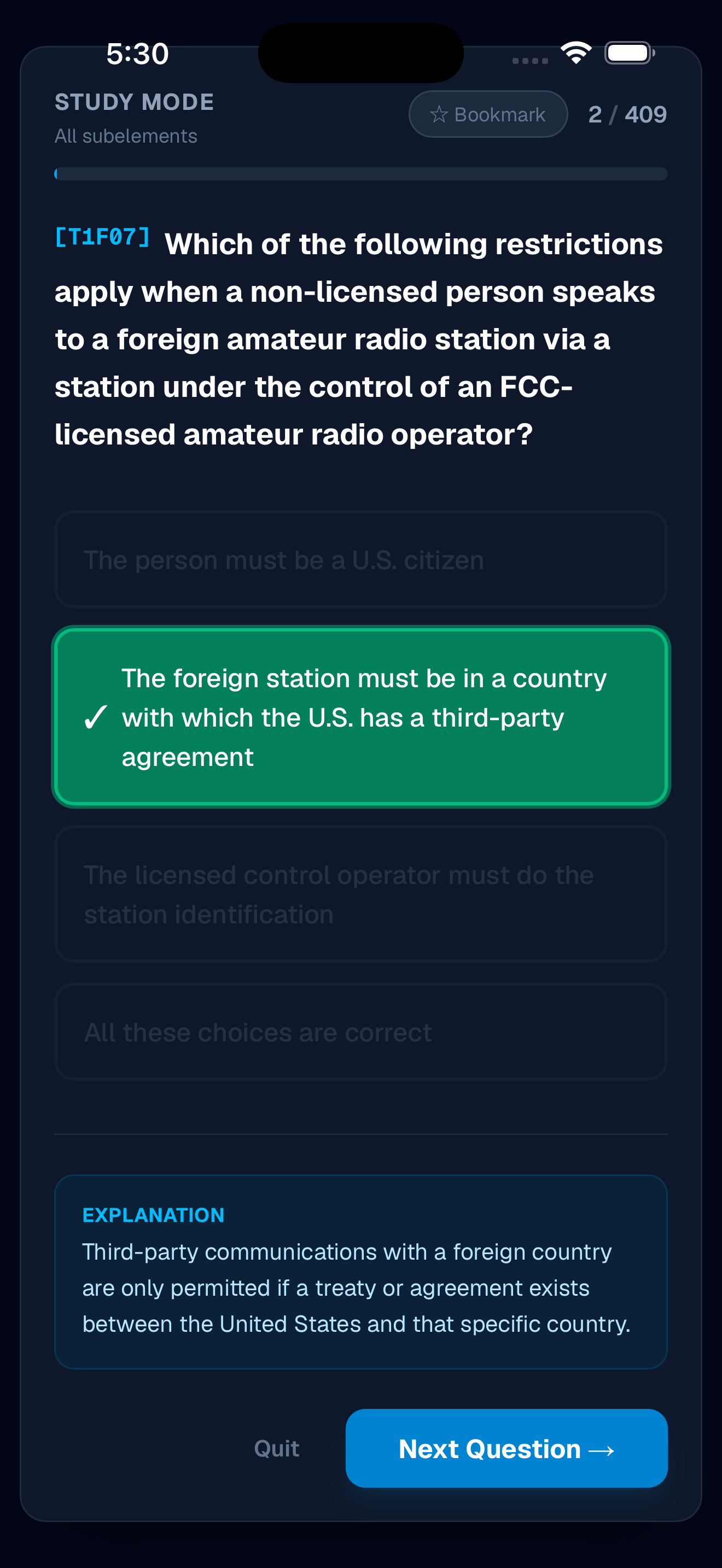 Ham Radio Study Buddy screenshot 5