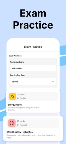 Quiz Maker and AI Flashcards iPhone screenshot