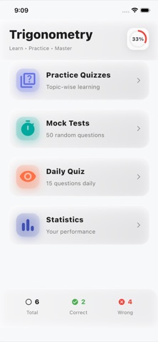 Trigonometry Practice iPhone screenshot