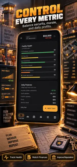 Warden Tycoon: Prison Manager screenshot 3