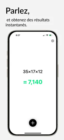 Capture d'écran de VoiceCalc: Calculatrice Vocale sur iPhone 1