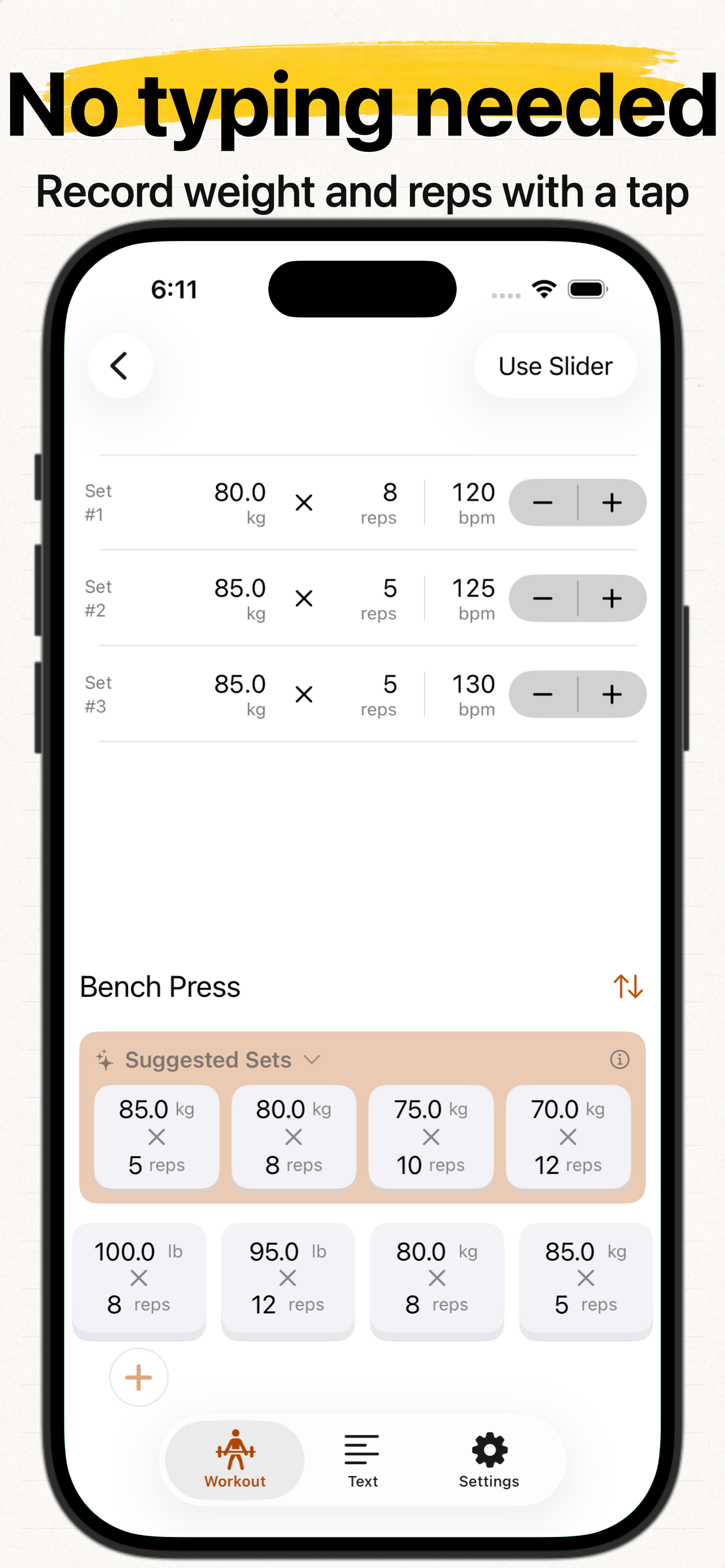 Reps: Training Log