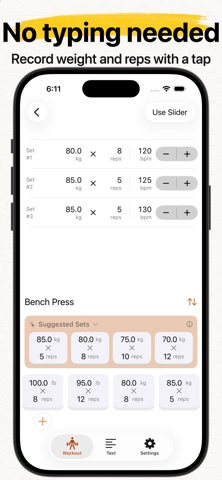 Reps: Training Log Screenshot 4 of 5