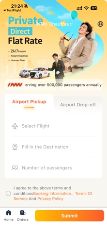 INNN JP Airport Transfer&Trip iPhone screenshot