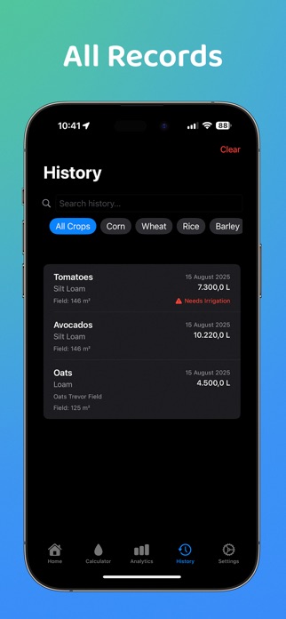 Irrigation Calculator Pro Screenshot 6 of 8