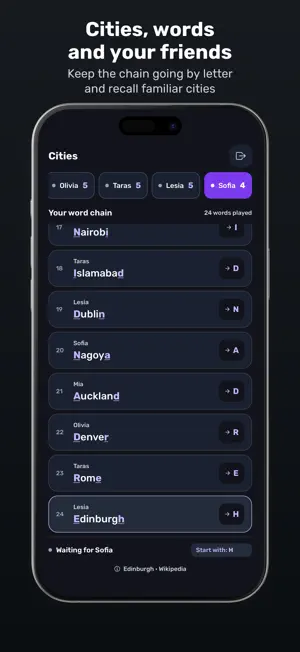 Word Chain Again: Word Games screenshot 1