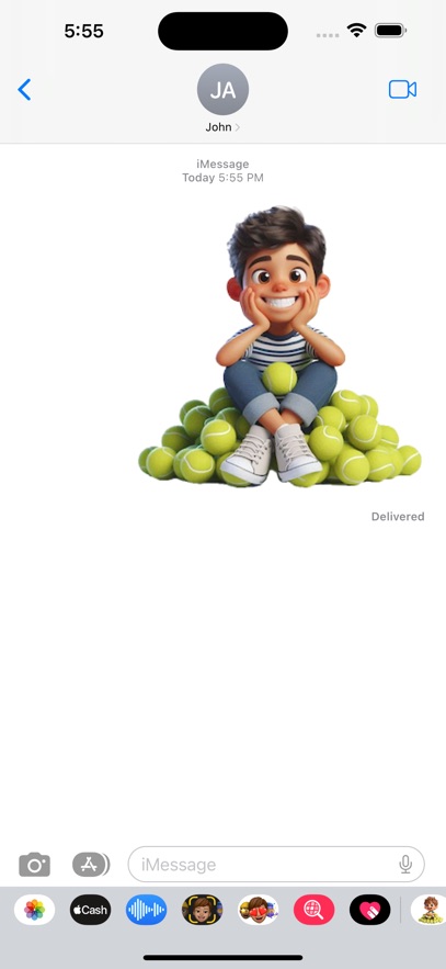 Tennis Ballboy Stickers