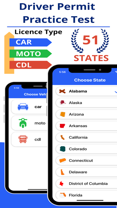 DMV Permit Practice Test Prep Screenshot