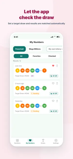 Lotto Number Mate screenshot 4