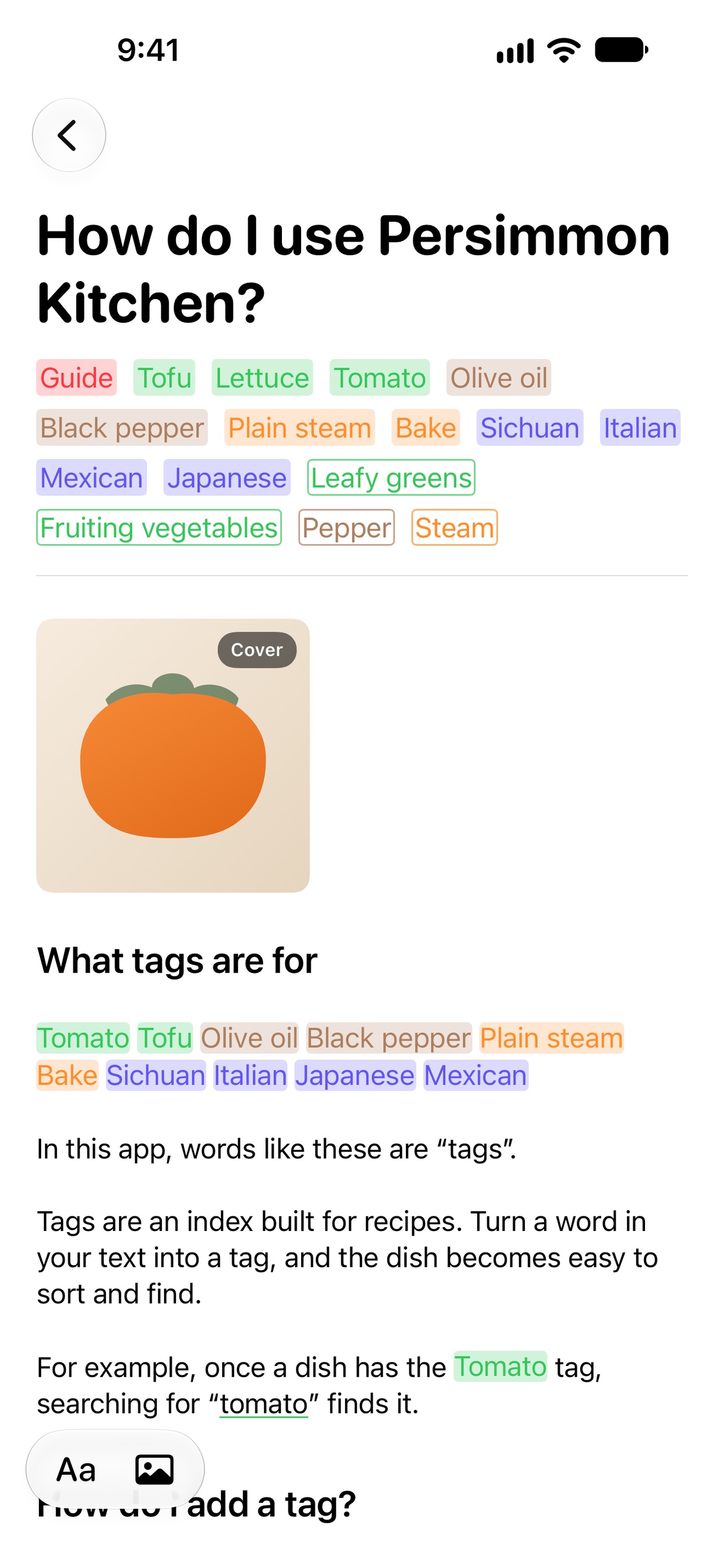 Screenshot 1 of Persimmon Kitchen