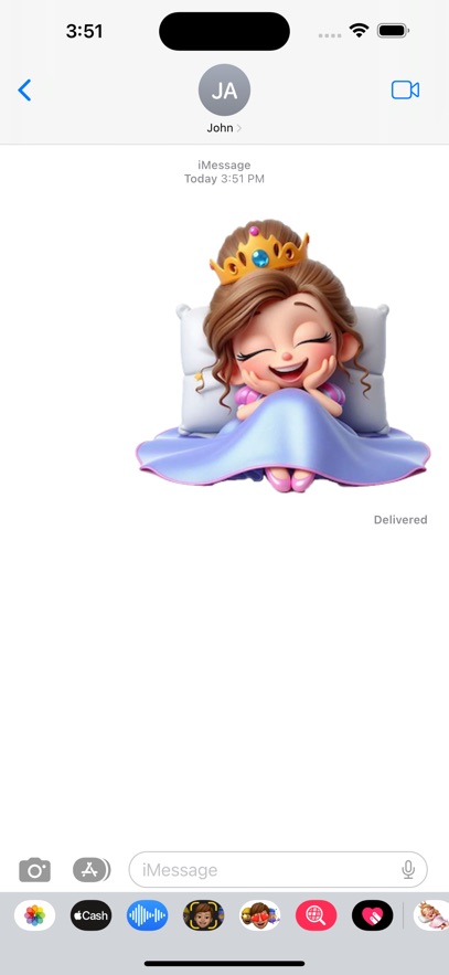 Sleeping Princess Stickers