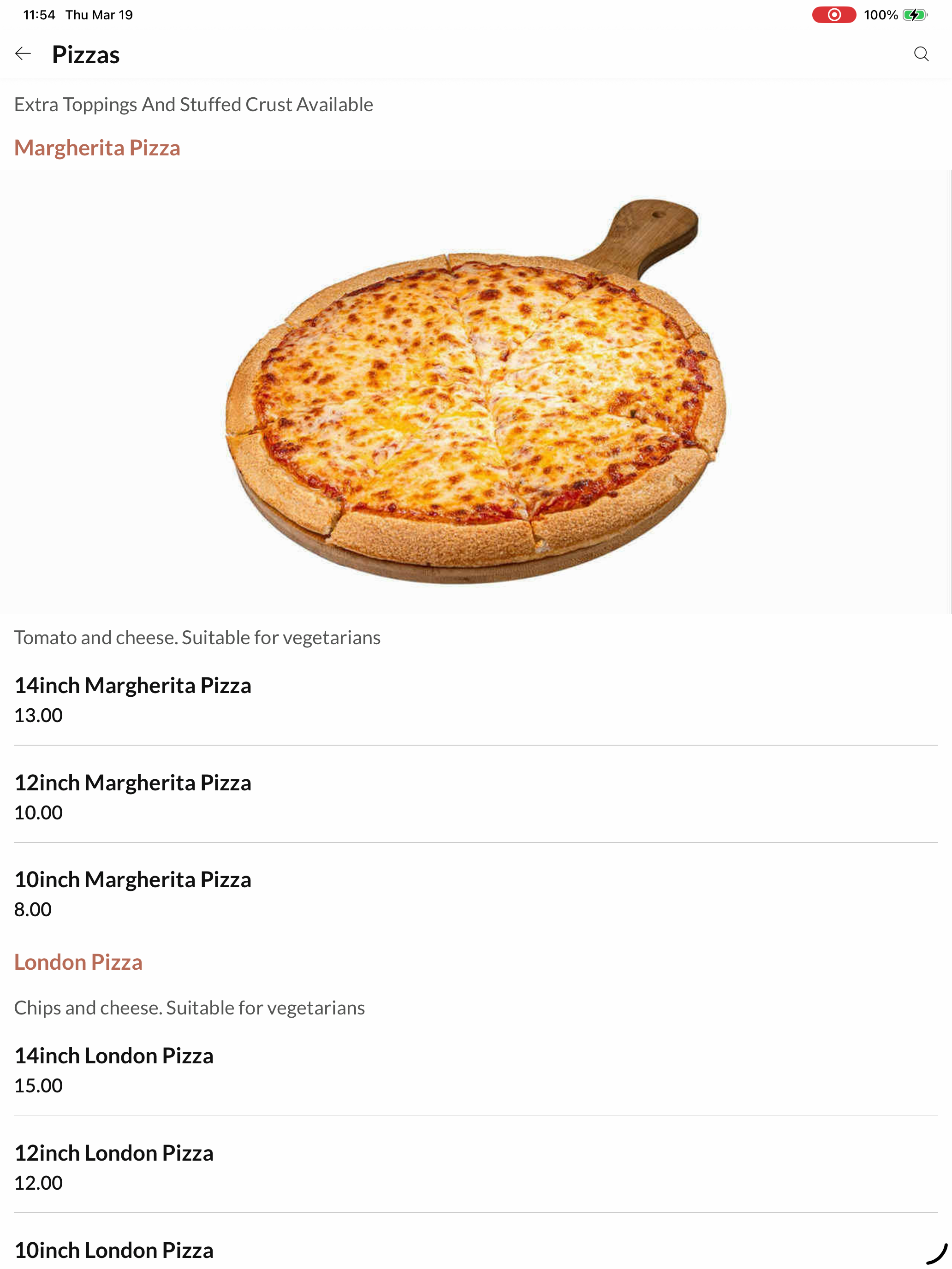 Lumley Pizza
