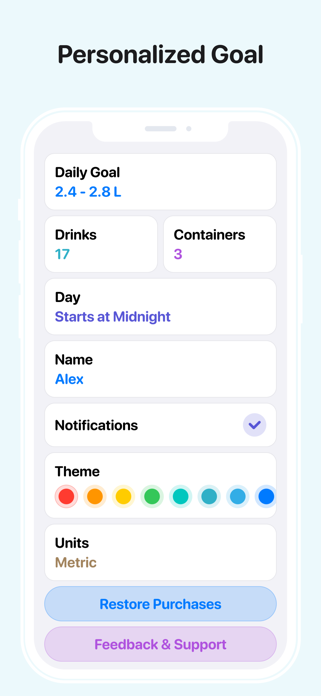 Water+ : Intake Tracker Screenshot 6 of 6