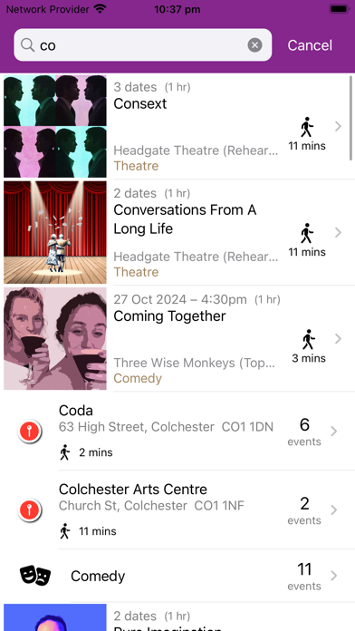 Colchester Fringe Festival Screenshot