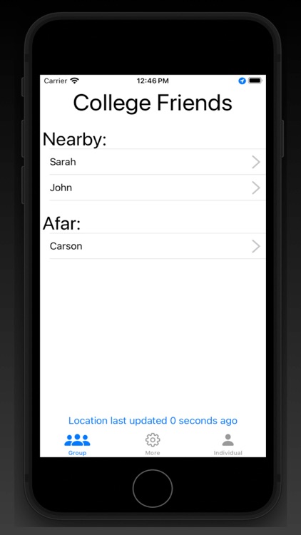 In Town: Nearby Friends