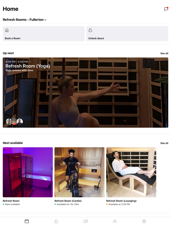 Refresh Rooms iPad screenshot 1 - Productivity app