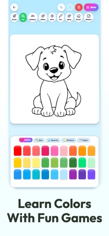 Coloring Games Draw Cute Pets Screenshot 2 of 6
