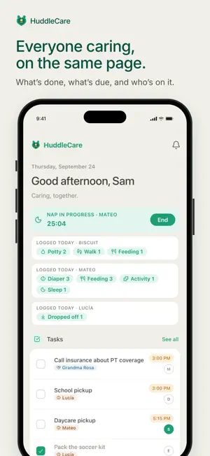 HuddleCare: Family Caregiving screenshot 1