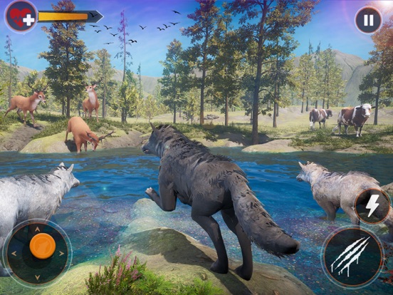 The Wild Wolf Life Simulator 1 iPad screenshot 1 - Games app