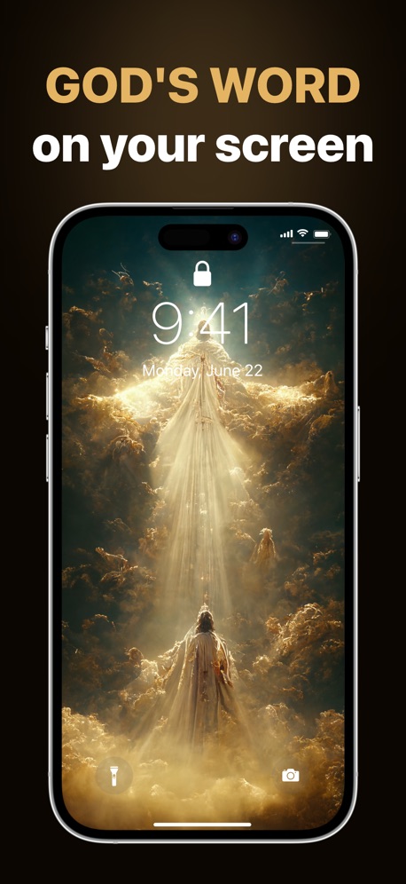 Bible Shorts: Watch & Study App Store screenshot 5, headline “GOD'S WORD on your screen”. Illustration or mascot.