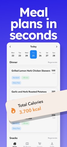 Weekly Meal Planner: EatzUp Screenshot 1 of 5