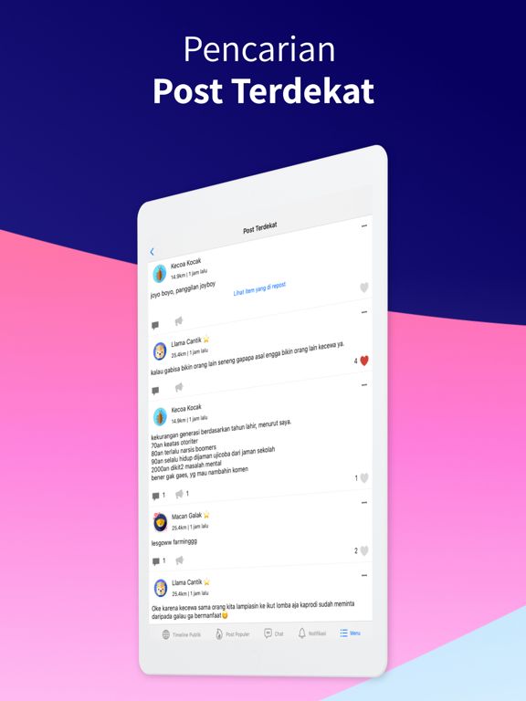 Prisga iPad screenshot 6 - Social Networking app