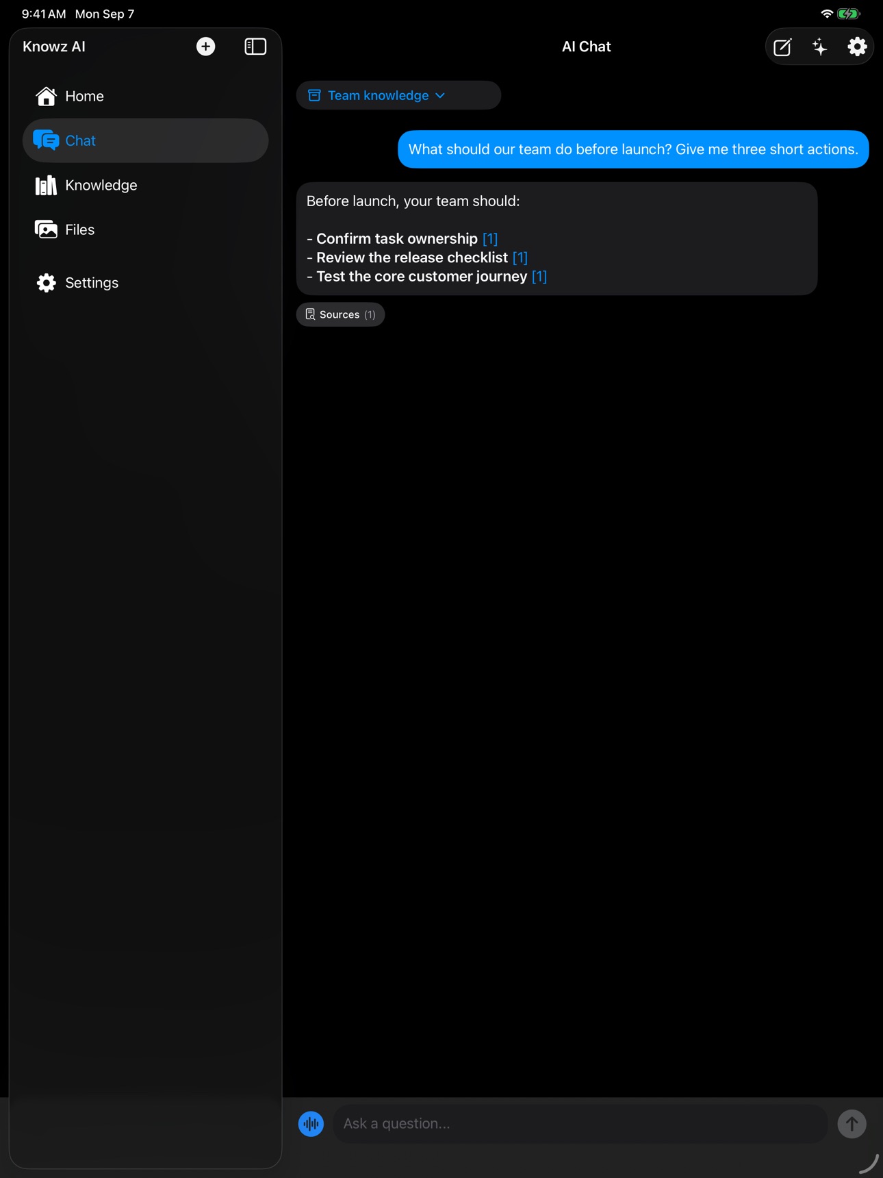 Screenshot 7 of Knowz AI