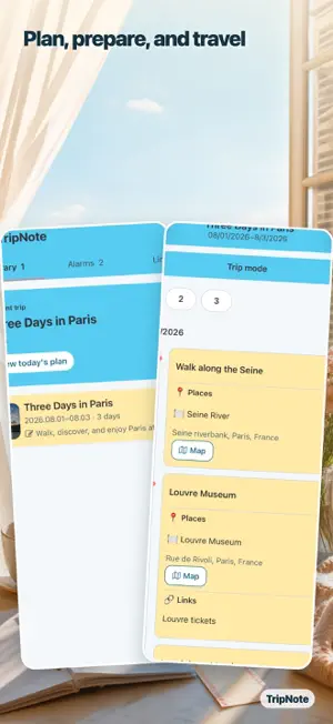 TripNote: Travel Planner screenshot 1