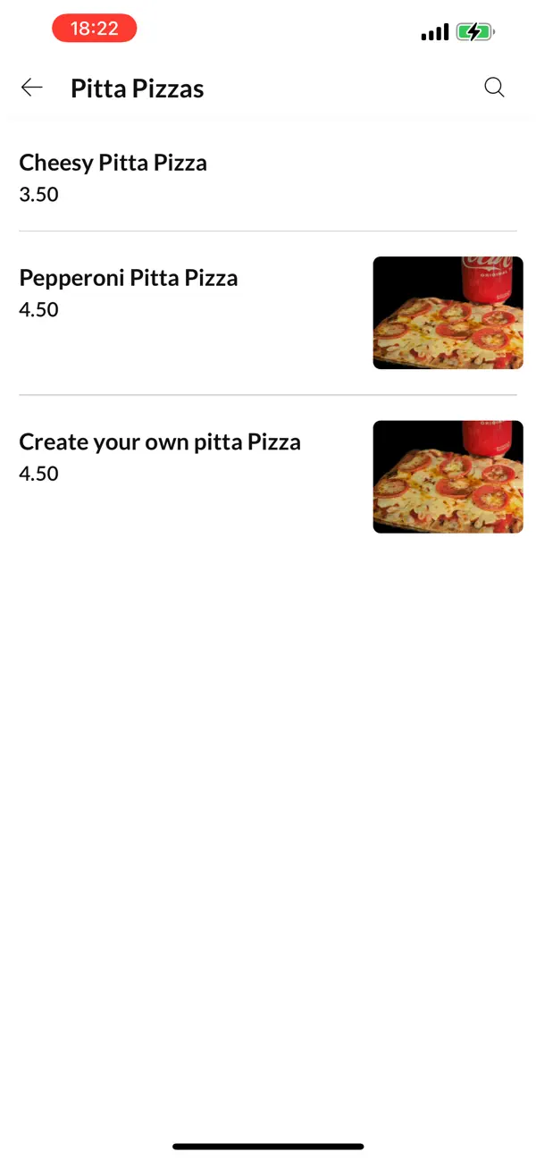 Screenshot #3 pour Pizza Bellas.