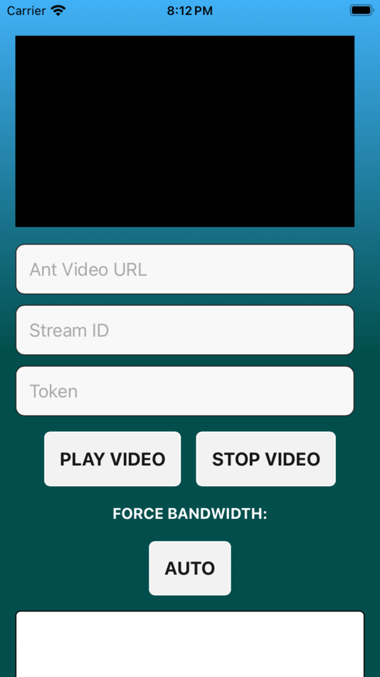 WebRTC Video Tester (iOS) By: Ryan Amores